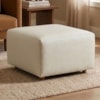 Puff Modular Block 74x74 cm Pes Madeira Courino TCS 725 MOLL