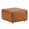 Puff Modular Block 74x74 cm Pes Madeira Courino TCS 727 MOLL