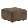 Puff Modular Block 74x74 cm Pes Madeira Courino TCS 729 MOLL