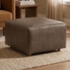 Puff Modular Block 74x74 cm Pes Madeira Courino TCS 729 MOLL