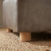 Puff Modular Block 74x74 cm Pes Madeira Courino TCS 729 MOLL