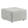 Puff Modular Block 74x74 cm Pes Madeira Linho TCS 701 MOLL