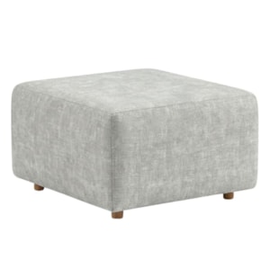 Puff Modular Block 74x74 cm Pes Madeira Linho TCS 701 MOLL