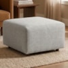 Puff Modular Block 74x74 cm Pes Madeira Linho TCS 701 MOLL