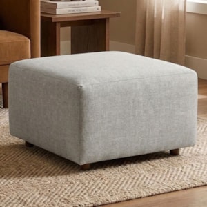 Puff Modular Block 74x74 cm Pes Madeira Linho TCS 701 MOLL