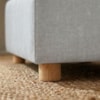 Puff Modular Block 74x74 cm Pes Madeira Linho TCS 701 MOLL