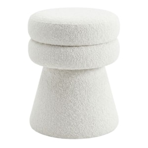 Puff Organico Cave 48x42 cm Base Giratoria Boucle TCE 1010 MOLL