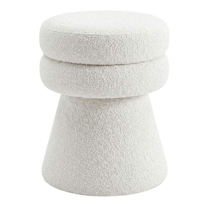 Puff Organico Cave 48x42 cm Base Giratoria Boucle TCE 1010 MOLL