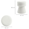 Puff Organico Cave 48x42 cm Base Giratoria Boucle TCE 1010 MOLL