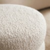 Puff Organico Cave 48x42 cm Base Giratoria Boucle TCE 1010 MOLL