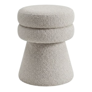Puff Organico Cave 48x42 cm Base Giratoria Boucle TCE 1018 MOLL