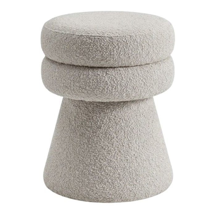 Puff Organico Cave 48x42 cm Base Giratoria Boucle TCE 1018 MOLL