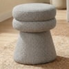Puff Organico Cave 48x42 cm Base Giratoria Boucle TCE 1018 MOLL