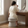 Puff Organico Cave 48x42 cm Base Giratoria Boucle TCE 1018 MOLL