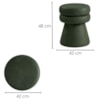 Puff Organico Cave 48x42 cm Base Giratoria Corano TCA 217 MOLL