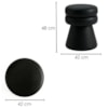 Puff Organico Cave 48x42 cm Base Giratoria Courino TCS 724 MOLL