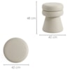 Puff Organico Cave 48x42 cm Base Giratoria Courino TCS 725 MOLL