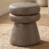 Puff Organico Cave 48x42 cm Base Giratoria Courino TCS 729 MOLL