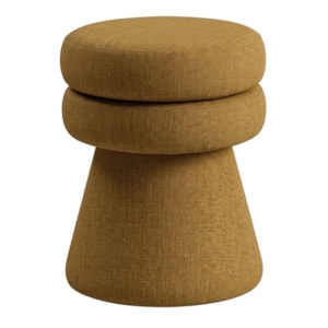 Puff Organico Cave 48x42 cm Base Giratoria Linho Color Trend TCA 219 MOLL