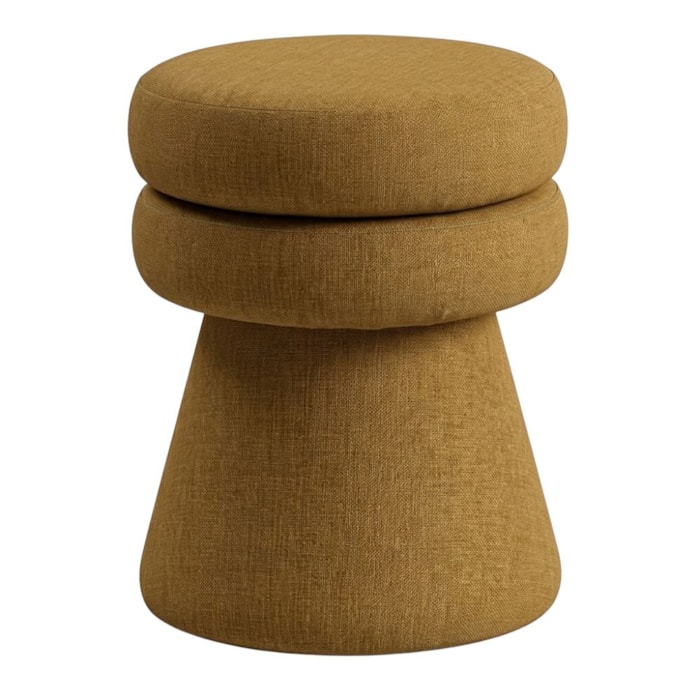 Puff Organico Cave 48x42 cm Base Giratoria Linho Color Trend TCA 219 MOLL