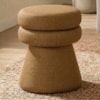 Puff Organico Cave 48x42 cm Base Giratoria Linho Color Trend TCA 219 MOLL