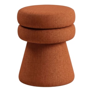 Puff Organico Cave 48x42 cm Base Giratoria Linho Color Trend TCA 303 MOLL