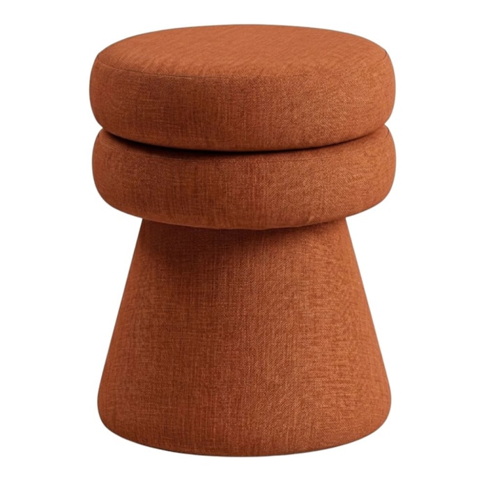 Puff Organico Cave 48x42 cm Base Giratoria Linho Color Trend TCA 303 MOLL