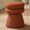 Puff Organico Cave 48x42 cm Base Giratoria Linho Color Trend TCA 303 MOLL