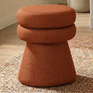 Puff Organico Cave 48x42 cm Base Giratoria Linho Color Trend TCA 303 MOLL