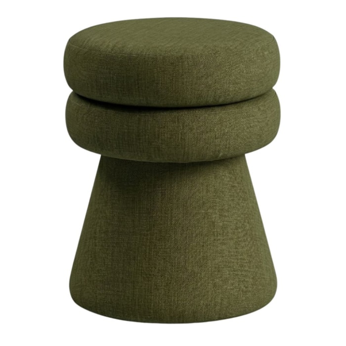 Puff Organico Cave 48x42 cm Base Giratoria Linho Color Trend TCA 307 MOLL