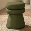 Puff Organico Cave 48x42 cm Base Giratoria Linho Color Trend TCA 307 MOLL
