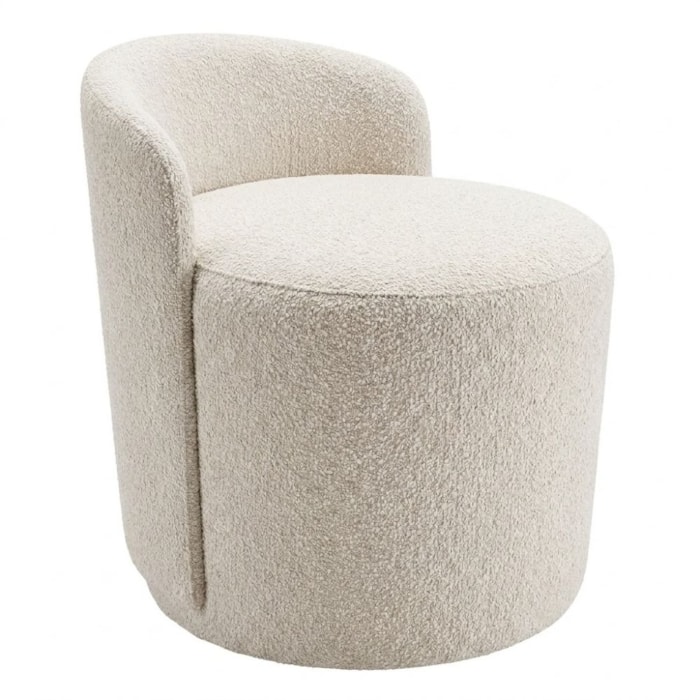 Puff Organico Com Encosto Baixo 60x54 cm Selta Boucle TCE 1010 MOLL