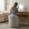 Puff Organico Com Encosto Baixo 60x54 cm Selta Boucle TCE 1018 MOLL