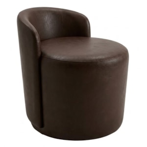 Puff Organico Com Encosto Baixo 60x54 cm Selta Courino TCS 721 MOLL