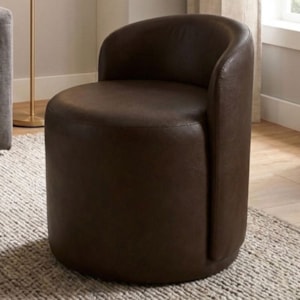 Puff Organico Com Encosto Baixo 60x54 cm Selta Courino TCS 721 MOLL