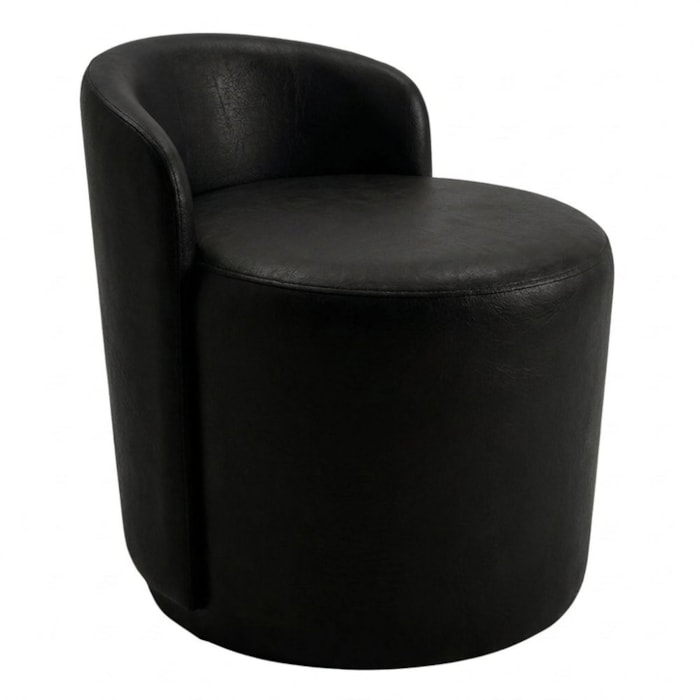 Puff Organico Com Encosto Baixo 60x54 cm Selta Courino TCS 724 MOLL