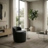 Puff Organico Com Encosto Baixo 60x54 cm Selta Courino TCS 724 MOLL