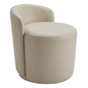 Puff Organico Com Encosto Baixo 60x54 cm Selta Courino TCS 725 MOLL