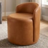 Puff Organico Com Encosto Baixo 60x54 cm Selta Courino TCS 727 MOLL