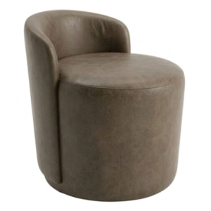 Puff Organico Com Encosto Baixo 60x54 cm Selta Courino TCS 729 MOLL