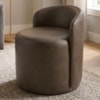 Puff Organico Com Encosto Baixo 60x54 cm Selta Courino TCS 729 MOLL