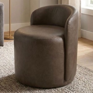 Puff Organico Com Encosto Baixo 60x54 cm Selta Courino TCS 729 MOLL