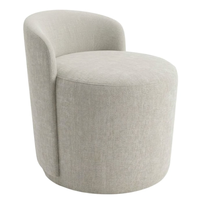 Puff Organico Com Encosto Baixo 60x54 cm Selta Linho TCS 701 MOLL