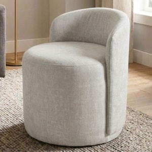 Puff Organico Com Encosto Baixo 60x54 cm Selta Linho TCS 701 MOLL