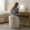 Puff Organico Com Encosto Baixo 60x54 cm Selta Linho TCS 701 MOLL