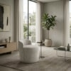 Puff Organico Com Encosto Baixo 60x54 cm Selta Linho TCS 701 MOLL
