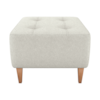 Puff Para Sala 62 cm Piva Tecido Boucle F492 Natural Milani Store
