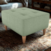Puff Para Sala Piva 62 cm Tecido Boucle F494 Oliva Milani Store