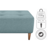 Puff Para Sala Piva 62 cm Tecido Boucle F495 Azul Milani Store