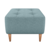 Puff Para Sala Piva 62 cm Tecido Boucle F495 Azul Milani Store